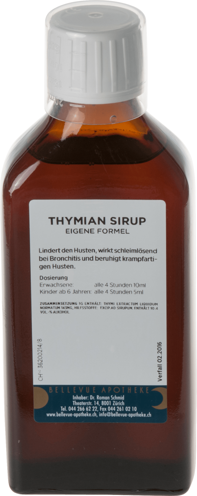 Thyme Cough Syrup · Bellevue Apotheke Zürich